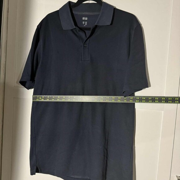 Uniqlo Men's Polo Shirt Dark Blue LARGE - Picture 4 of 6